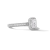 Thumbnail Image 4 of Grand Firework 1-3/8 CT. T.W. Radiant-Cut Certified Lab-Grown Diamond Frame Engagement Ring in 14K White Gold (F/VS2)