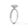 Thumbnail Image 5 of Grand Firework 1-3/8 CT. T.W. Radiant-Cut Certified Lab-Grown Diamond Frame Engagement Ring in 14K White Gold (F/VS2)