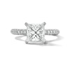 Thumbnail Image 1 of Grand Firework 3 CT. T.W. Princess-Cut Certified Lab-Grown Diamond Engagement Ring in 14K White Gold (F/VS2)