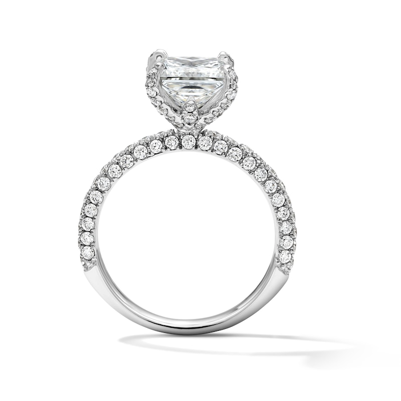 Main Image 3 of Grand Firework 3 CT. T.W. Princess-Cut Certified Lab-Grown Diamond Engagement Ring in 14K White Gold (F/VS2)