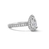 Thumbnail Image 4 of Grand Firework 2-5/8 CT. T.W. Pear-Shaped Certified Lab-Grown Diamond Frame Engagement Ring in 14K White Gold (F/VS2