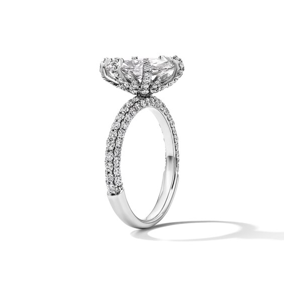 Grand Firework 3 CT. T.w. Marquise-Cut Certified Lab-Grown Diamond Engagement Ring in 14K White Gold (F/Vs2)