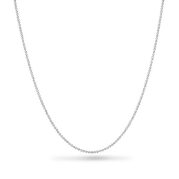 1.2mm Diamond-Cut Bead Chain Adjustable Necklace in Solid Sterling Silver - 22"