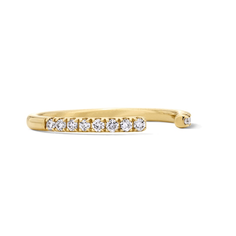 Main Image 4 of 1/5 CT. T.W. Lab-Grown Diamond Open Anniversary Band in 14K Gold (F/VS2)