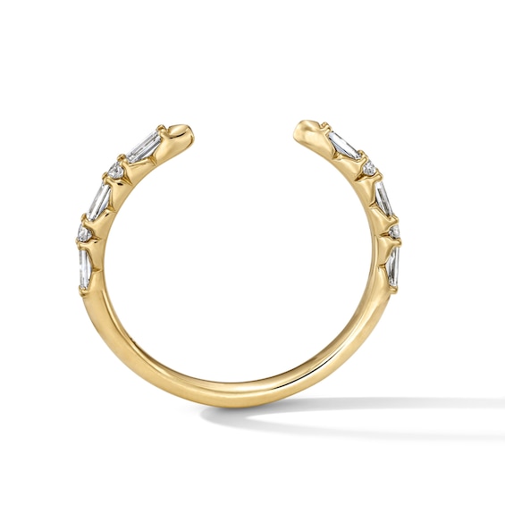 1/3 CT. T.w. Baguette-Cut Lab-Grown Diamond Enhancer Ring in 14K Gold (F/Vs2)
