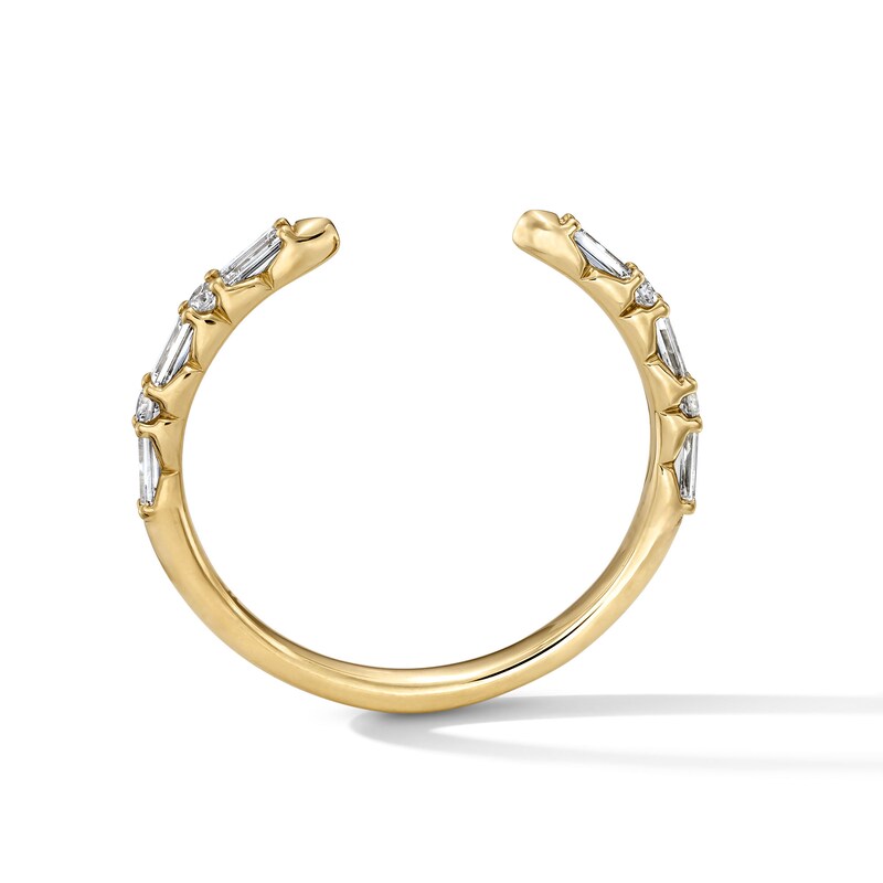 Main Image 3 of 1/3 CT. T.W. Baguette-Cut Lab-Grown Diamond Enhancer Ring in 14K Gold (F/VS2)