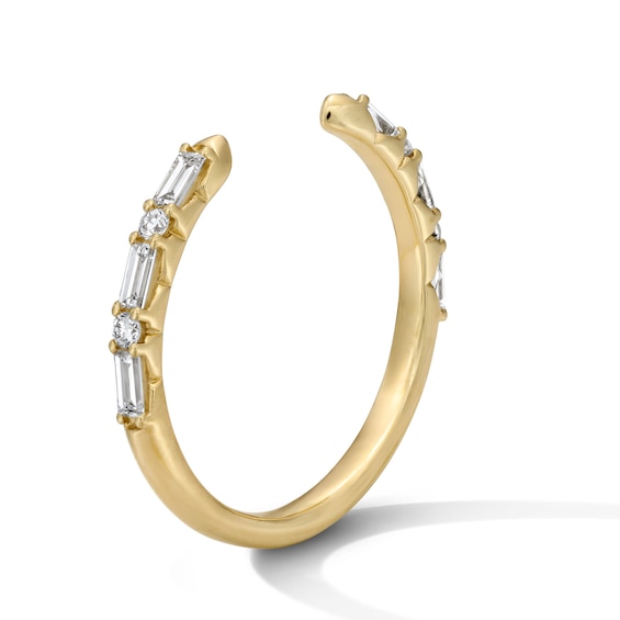 1/3 CT. T.w. Baguette-Cut Lab-Grown Diamond Enhancer Ring in 14K Gold (F/Vs2)