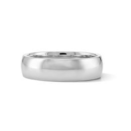 6.0mm Wedding Band in Sterling Silver