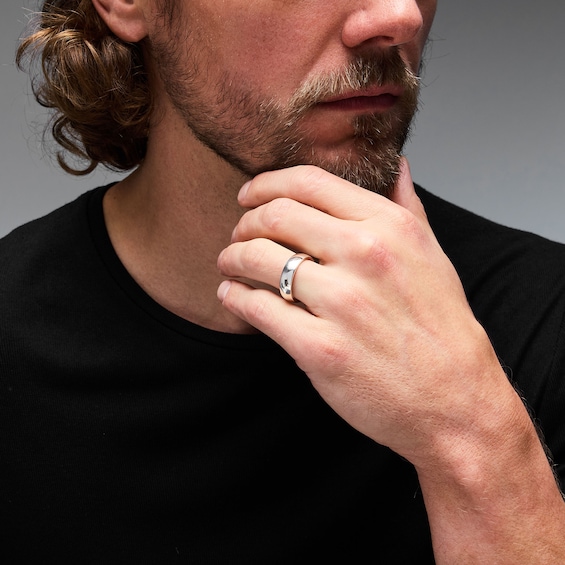 6.0mm Wedding Band in Sterling Silver