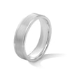 Thumbnail Image 2 of 6.0mm Step-Edge Wedding Band in Sterling Silver