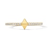 Thumbnail Image 1 of 1/5 CT. T.W. Lab-Grown Diamond Geometric Ring in Sterling Silver with 14K Gold Plate (F/VS2)