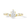 Thumbnail Image 1 of 1-1/3 CT.T.W. Step-Cut Pear-Shaped Certified Lab-Grown Diamond Engagement Ring in 14K Gold (F/VS2)