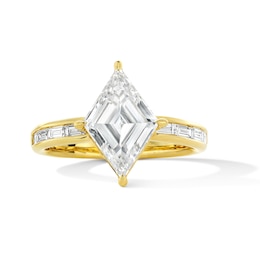 2-1/3 CT. T.W. Lozenge-Cut Certified Lab-Grown Diamond Engagement Ring in 14K Gold (F/VS2)