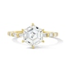 Thumbnail Image 1 of 2-1/4 CT. T.W. Hexagon-Cut Certified Lab-Grown Diamond Engagement Ring in 14K Gold (F/VS2)