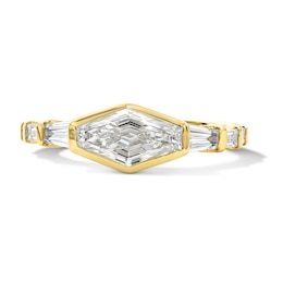 1-3/8 CT. T.W. Elongated Hexagon-Cut Certified Lab-Grown Diamond Engagement Ring in 14K Gold (F/VS2)