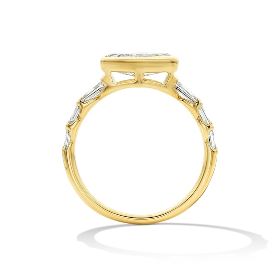1-3/8 CT. T.w. Elongated Hexagon-Cut Certified Lab-Grown Diamond Engagement Ring in 14K Gold (F/Vs2)