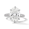 Thumbnail Image 1 of Grand Firework 6 CT. T.W. Oval Certified Lab-Grown Diamond Engagement Ring in 14K White Gold (F/VS2)