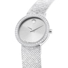 Thumbnail Image 2 of Ladies' Movado Museum Velura Stainless Steel Watch with Lab-Grown Diamond Bezel (Model: 0607933)