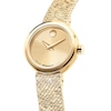 Thumbnail Image 2 of Ladies' Movado Museum Velura Mini Gold-Tone PVD Stainless Steel Watch with Gold-Tone Dial (Model: 0607864)