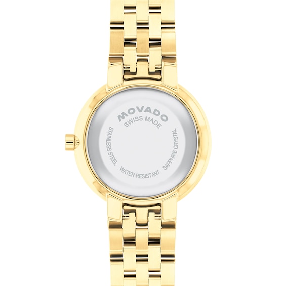 Ladies' Movado Museum Classic Gold-Tone PVD Stainless Steel Watch with Gold-Tone Dial (Model: 0608009)