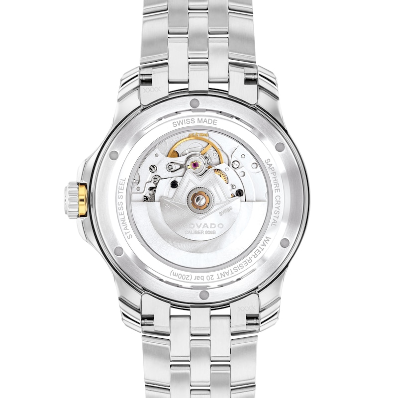 Main Image 3 of Men's Movado Series 800 Gold-Tone PVD and Stainless Steel Watch with Black Dial (Model: 2600199)