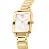 Thumbnail Image 2 of Ladies' Movado Bold® Evolution 2.0 Mini Gold-Tone IP Stainless Steel Watch with White Dial (Model: 3601328)