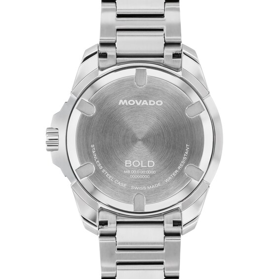 Men's Movado Bold® Verso S Stainless Steel Watch with Green Dial (Model: 3601390)