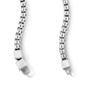Thumbnail Image 2 of 3.84mm Oxidized Box Chain Necklace in Solid Sterling Silver - 22"