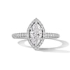 Thumbnail Image 1 of Grand Firework 1-3/8 CT. T.W. Marquise-Cut Certified Lab-Grown Diamond Frame Engagement Ring in 14K White Gold (F/VS2)