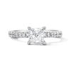 Thumbnail Image 1 of Classic Heirloom 1-1/4 CT. T.W. Princess-Cut Certified Diamond Engagement Ring in 14K White Gold (G/I1, H/I1)