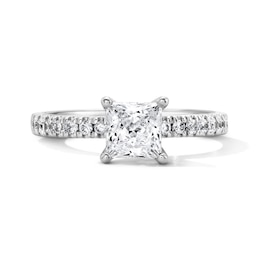 Classic Heirloom 1-1/4 CT. T.W. Princess-Cut Certified Diamond Engagement Ring in 14K White Gold (G/I1, H/I1)