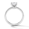 Thumbnail Image 3 of Classic Heirloom 1-1/4 CT. T.W. Princess-Cut Certified Diamond Engagement Ring in 14K White Gold (G/I1, H/I1)