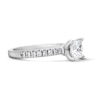 Thumbnail Image 4 of Classic Heirloom 1-1/4 CT. T.W. Princess-Cut Certified Diamond Engagement Ring in 14K White Gold (G/I1, H/I1)