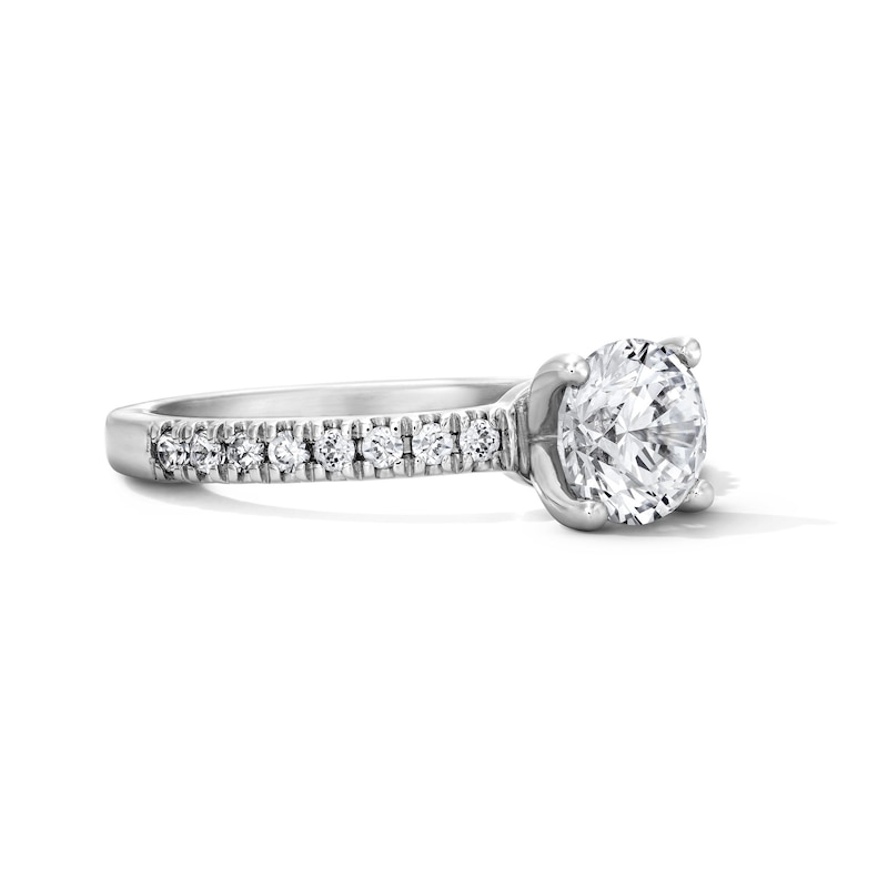 Main Image 4 of Classic Heirloom 1-1/4 CT. T.W. Certified Diamond Ring in 14K White Gold (G/I1, H/I1)