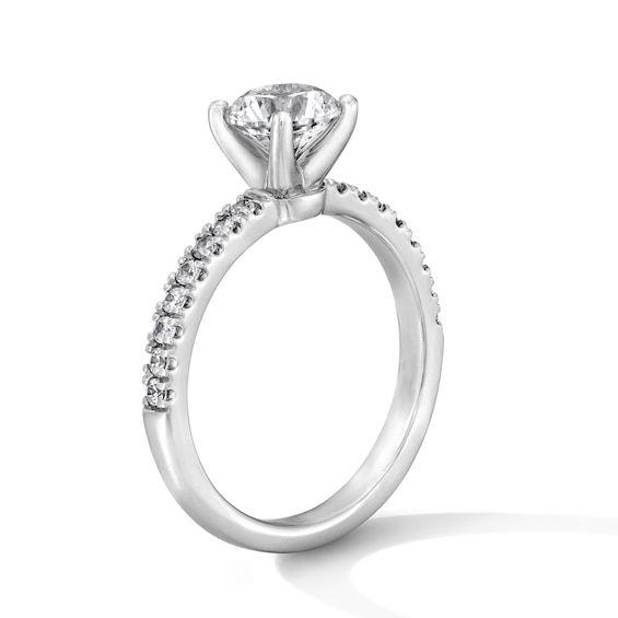 Classic Heirloom 1-1/4 CT. T.w. Certified Diamond Ring in 14K White Gold (G/I1, H/I1)