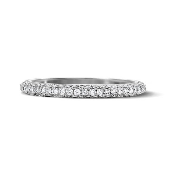 5/8 CT. T.w. Lab-Grown Diamond Pavé Anniversary Band in 14K White Gold (F/Vs2)