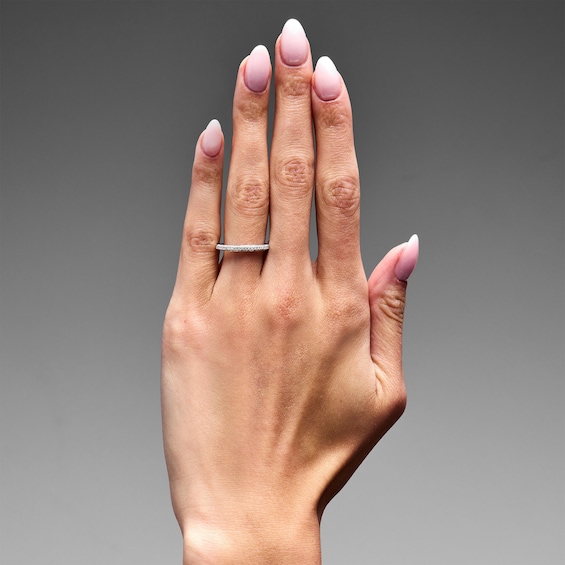 5/8 CT. T.w. Lab-Grown Diamond Pavé Anniversary Band in 14K White Gold (F/Vs2)