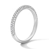 Thumbnail Image 3 of 5/8 CT. T.W. Lab-Grown Diamond Pavé Anniversary Band in 14K White Gold (F/VS2)