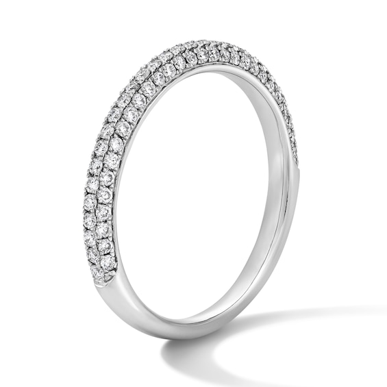 5/8 CT. T.w. Lab-Grown Diamond Pavé Anniversary Band in 14K White Gold (F/Vs2)