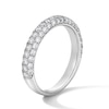 Thumbnail Image 3 of 3/4 CT. T.W. Lab-Grown Diamond Pavé Band in 14K White Gold (F/VS2)