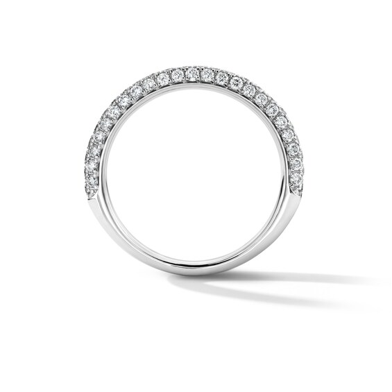 Grand Firework 3/8 CT. T.w. Lab-Grown Diamond Pavé Band in 14K White Gold (F/Vs2)