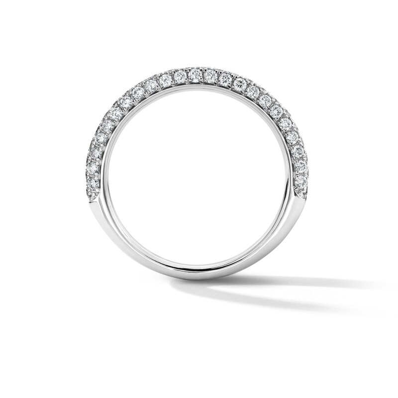 Main Image 3 of Grand Firework 3/8 CT. T.W. Lab-Grown Diamond Pavé Band in 14K White Gold (F/VS2)