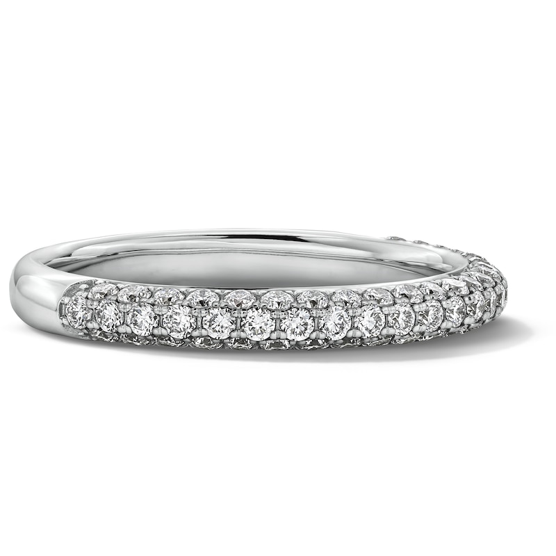 Main Image 4 of Grand Firework 3/8 CT. T.W. Lab-Grown Diamond Pavé Band in 14K White Gold (F/VS2)