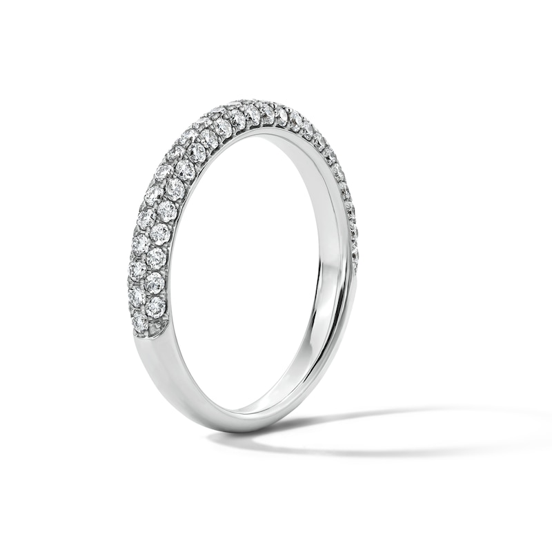 Main Image 5 of Grand Firework 3/8 CT. T.W. Lab-Grown Diamond Pavé Band in 14K White Gold (F/VS2)