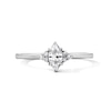 Thumbnail Image 1 of 3/8 CT. T.W. Marquise-Cut Certified Lab-Grown Diamond Promise Ring in Sterling Silver (F/VS2)