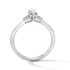 Thumbnail Image 3 of 3/8 CT. T.W. Marquise-Cut Certified Lab-Grown Diamond Promise Ring in Sterling Silver (F/VS2)