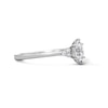 Thumbnail Image 4 of 3/8 CT. T.W. Marquise-Cut Certified Lab-Grown Diamond Promise Ring in Sterling Silver (F/VS2)