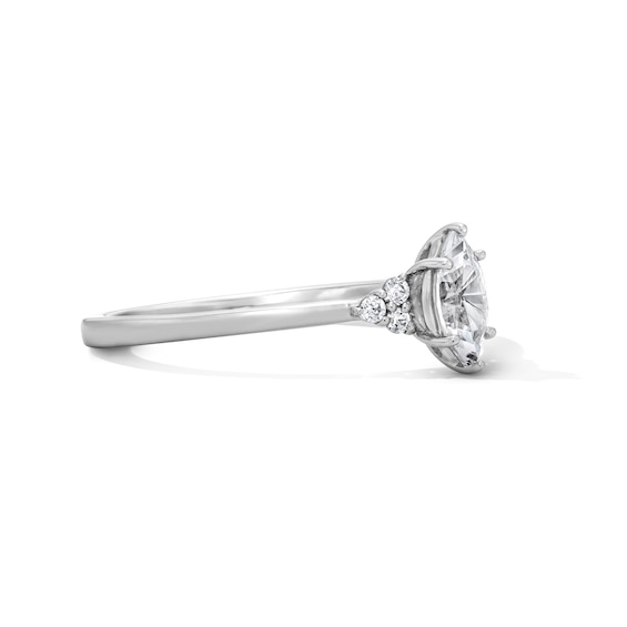 3/8 CT. T.w. Marquise-Cut Certified Lab-Grown Diamond Promise Ring in Sterling Silver (F/Vs2)