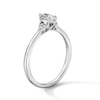 Thumbnail Image 5 of 3/8 CT. T.W. Marquise-Cut Certified Lab-Grown Diamond Promise Ring in Sterling Silver (F/VS2)