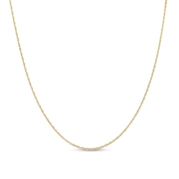 1.0mm Singapore Chain Necklace in Solid 10K Gold - 22"